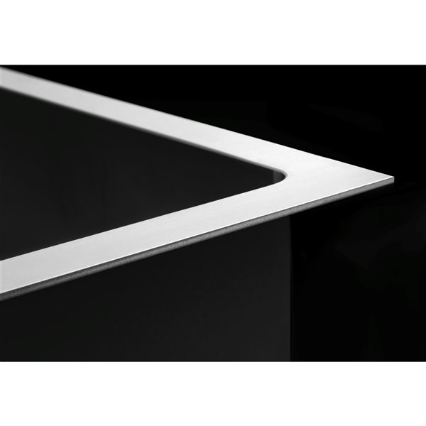 Presenza 33'' L Single Bowl Stainless Steel Kitchen Sink