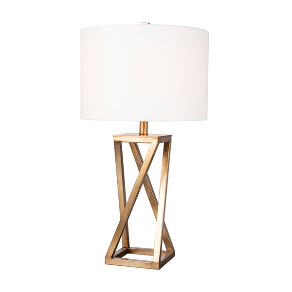 Scott Living 27 5 In Gold Incandescent, Table Lamps That Use 3 Way Bulbs