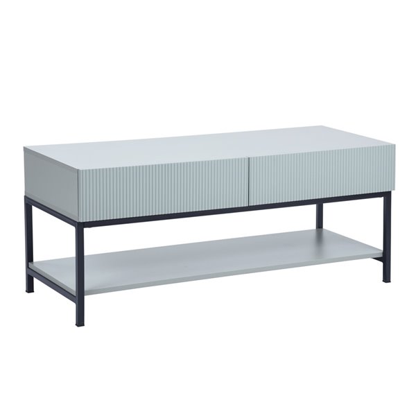Table basse Barak grise en composite de FurnitureR