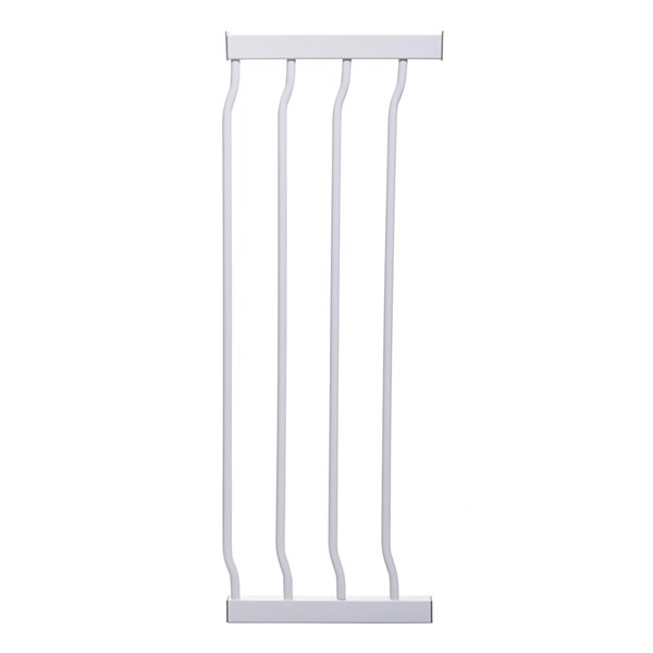 Rallonge de barrière de sécurité en métal Liberty de Dreambaby, 10,5 po x 30 po, blanc