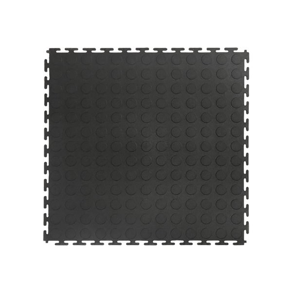 Versatex 8-piece 18-in x 18-in Grey Raised Coin Garage Floor Tile