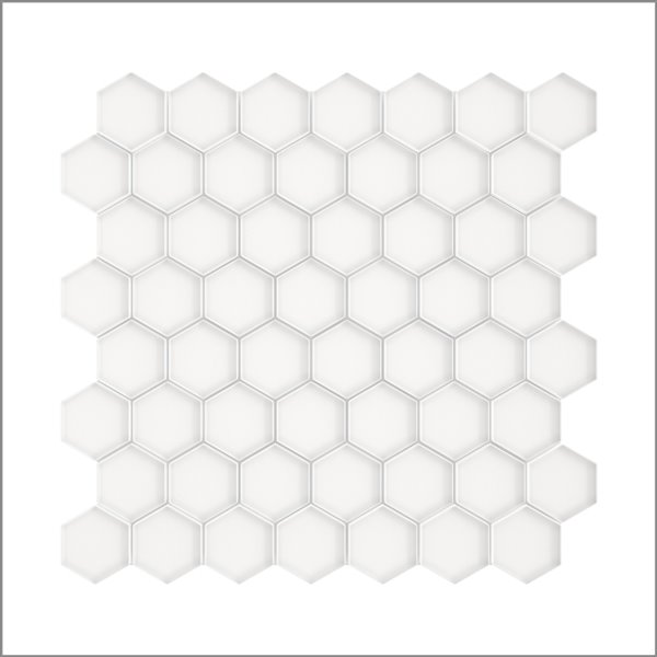 Speedtiles Sea Breeze White 4-in x 4-in Glass Tile Sample
