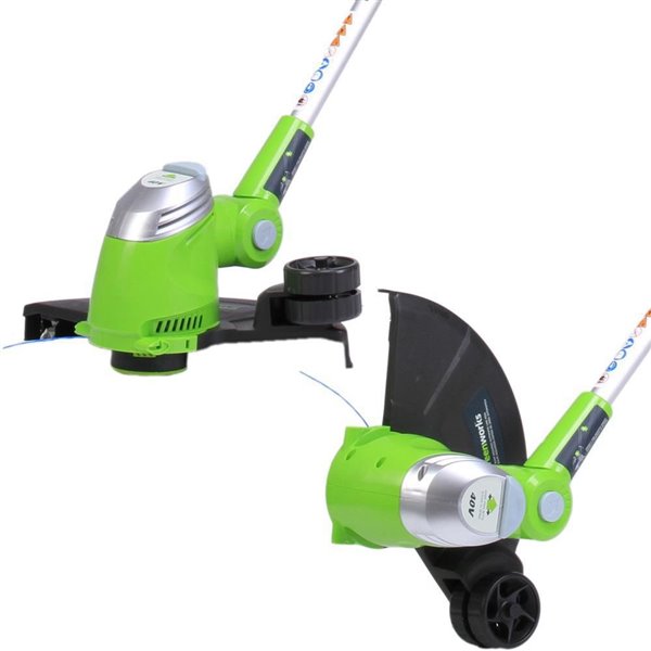 Greenworks 40-Volt 13-in Straight Cordless String Trimmer with Edge