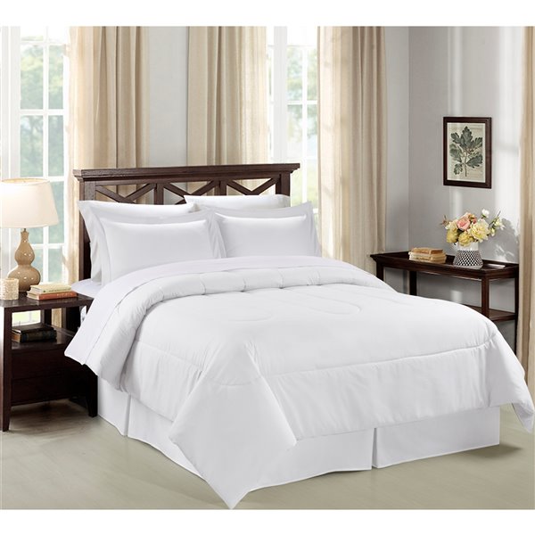 White Queen Comforter Set 108648 Wht Q, White Queen Bedspread
