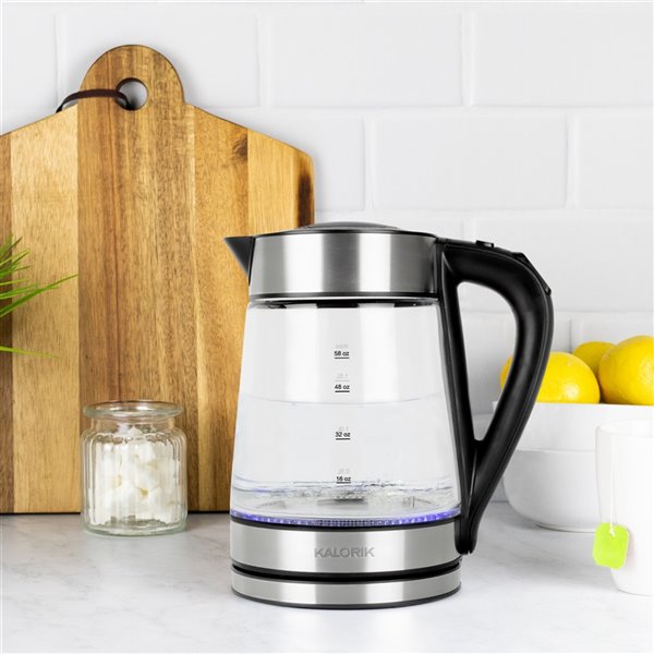 Kalorik 7Cup 1.7L Stainless Steel Rapid Boil Digital Electric Kettle