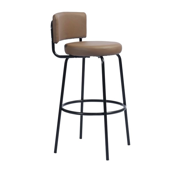 Furniturer Chive Brown Bar Height 27, 2 Types Of Bar Stools
