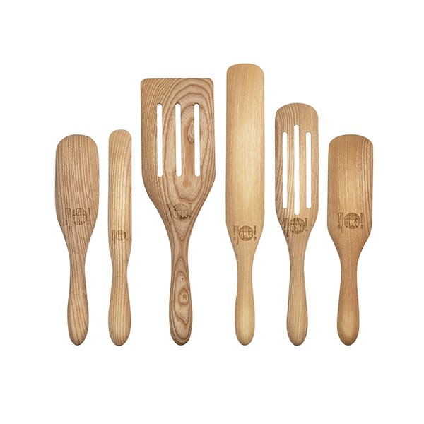 Mad Hungry Set of (3) 4-Piece Acacia Wood Spurtle Set 