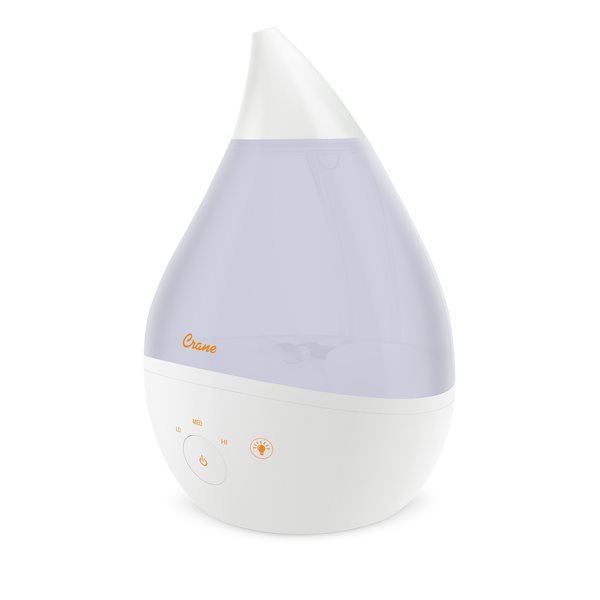 Crane Top Fill White Drops 1-gal. Tabletop Ultrasonic Humidifier (for Rooms 401 - 1000-sq. ft.)