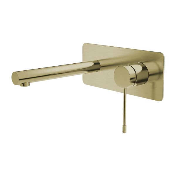 Agua Canada RIO Round Wall Faucet Brushed Brass (Gold)