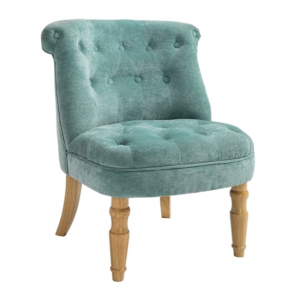 Blue Velvet Accent Chair 0000800013941, Light Blue Bedroom Chair