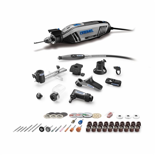 Dremel 76-piece Variable Speed 1.8-amp Multipurpose Rotary Tool with Hard  Case 4300-9/64 Réno-Dépôt