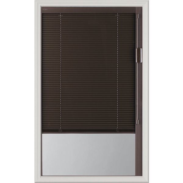 ODL Blink Enclosed Blinds - Premium Colour Espresso Blinds Low-E Door ...