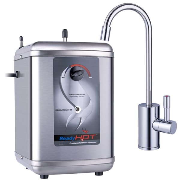 Distributeur d'eau chaude en chrome poli par Ready Hot