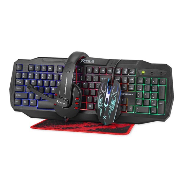 wired keyboard with mouse pad