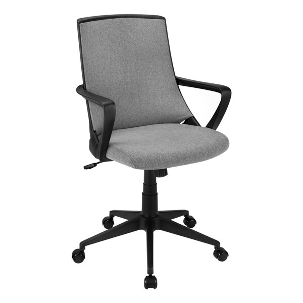 Chaise de bureau ergonomique de Nicer Interior, accoudoirs ajustables, noir  AP3118AM