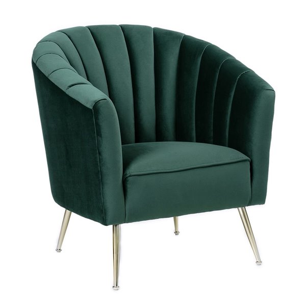 green statement chair