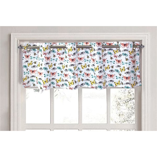 IH Casa Decor Multicolour Polyester Window Topper - 17-in