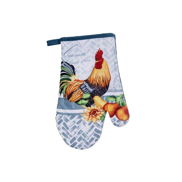 Rooster Kitchen Towel, Pot Holder and Oven Mitt Set