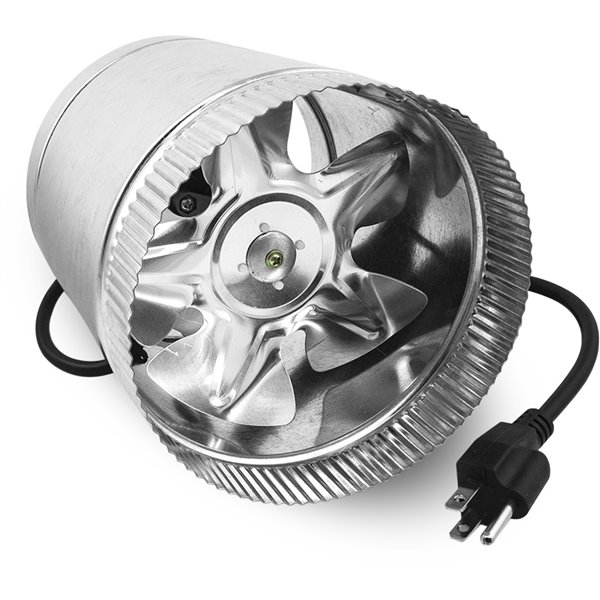Ventilateur axial de 420 pcm et 1/8 hp avec capacité de connexion en guirlande, par Vortex Powerfan