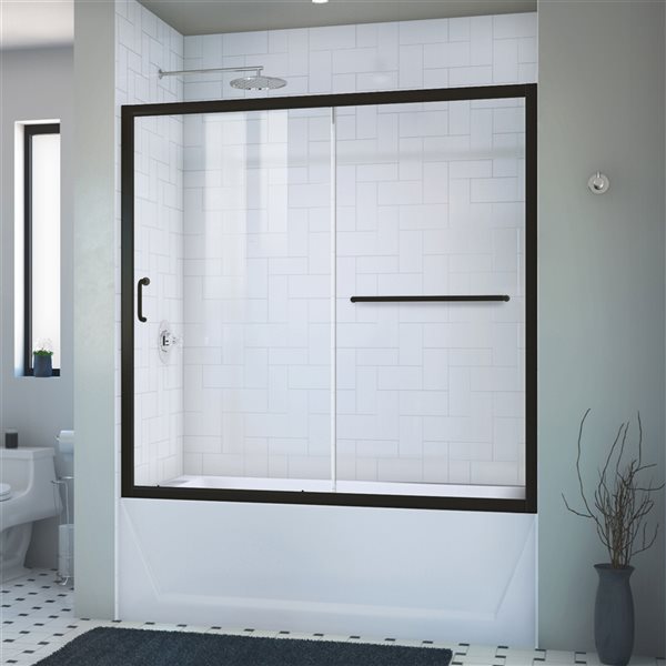 Sliding glass deals bathtub doors