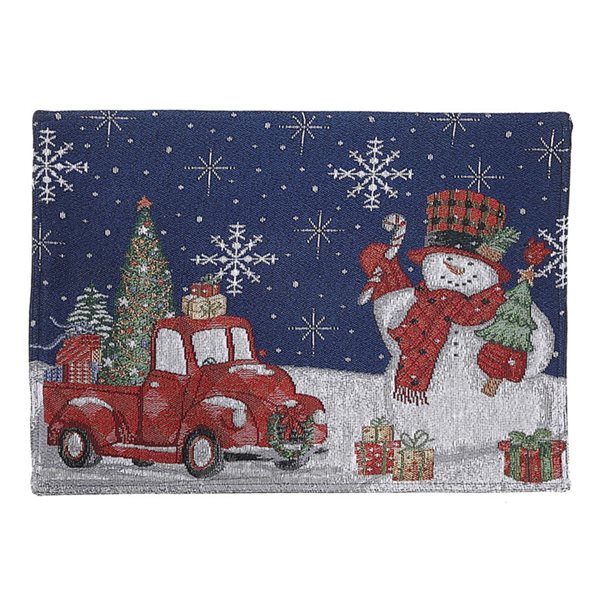 IH Casa Decor Multicolour Snowman with Gifts Placemat - Set of 12