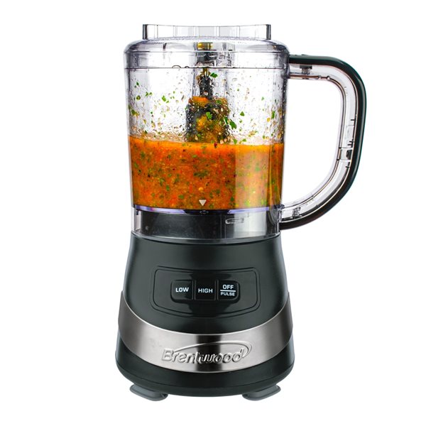Robot culinaire à une lame Brentwood de 200 W, capacité de 3 tasses
