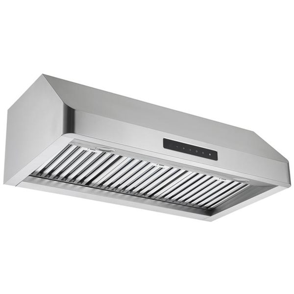 Hotte de cuisine sous-comptoir de 30 po blanche par Aria avec filtre à  charbon QR251W