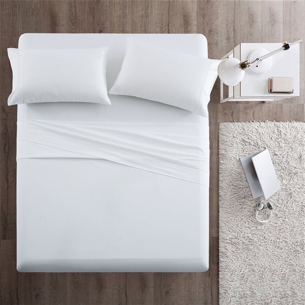 Marina Decoration Twin White Cotton Bed, White Cotton Twin Bed Sheets