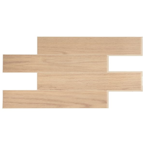 Smart Tiles Norway Oak  22.56in x 11.58in  2PK  Peel and Stick Backsplash