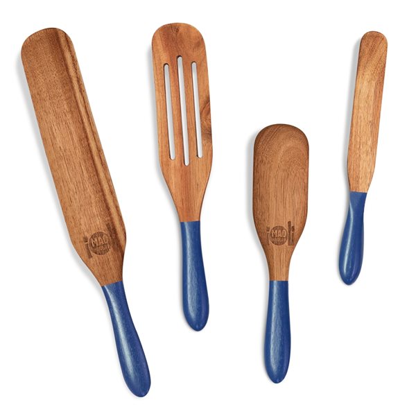Mad Hungry Brown and Blue Spurtle Set - 4-Piece