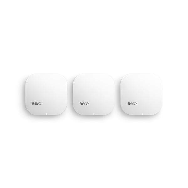 Système de Wi-Fi maillé eero Pro blanc d'Amazon, paquet de 3