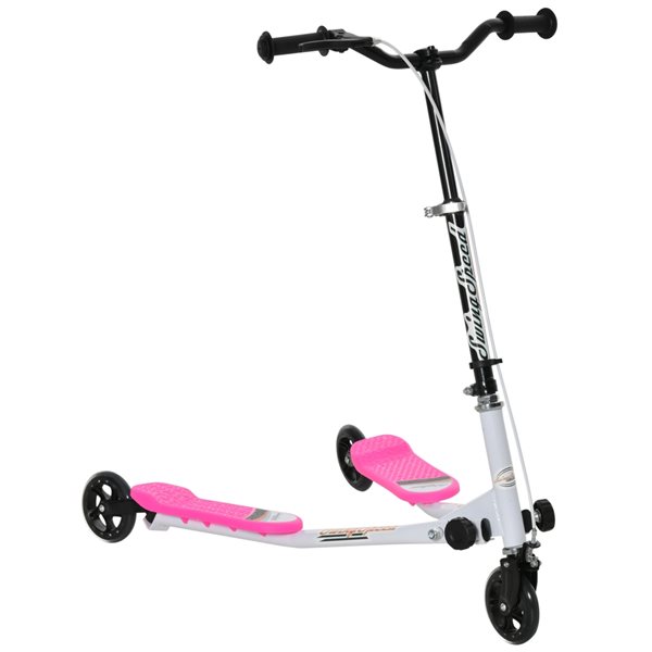 Hombuy® trottinette enfant trottinette 3 roues pliable rose pour