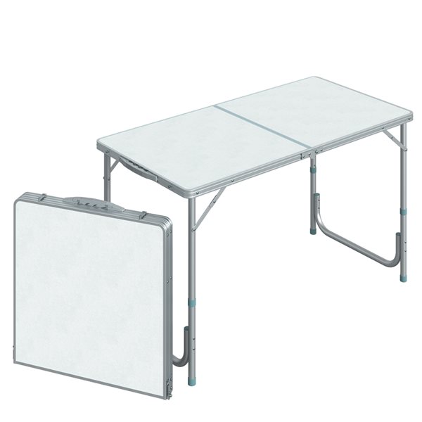WORK SMART™ Work Smart 96-In Grey Rectangular Folding Table BT08Q