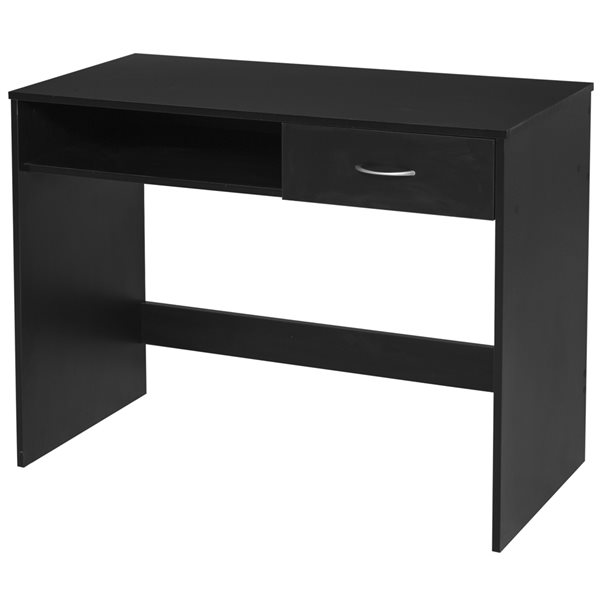 39.25in Black Modern/Contemporary Computer Desk 836265BK RénoDépôt