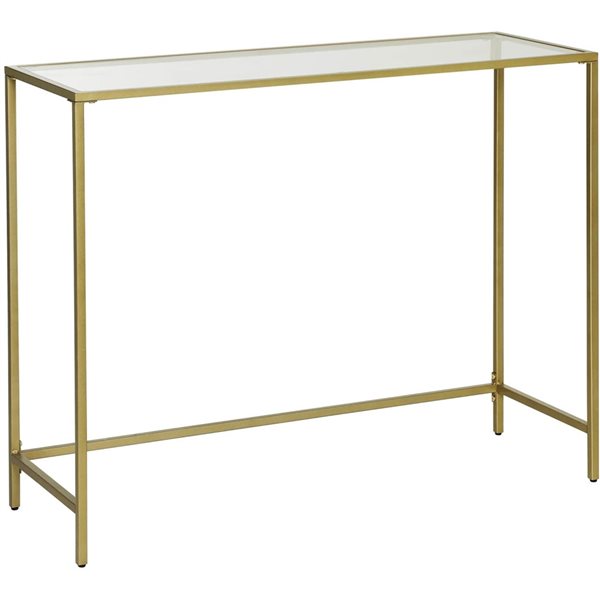 Vasagle console deals table gold