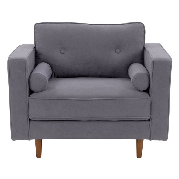 Grey best sale microfiber chair