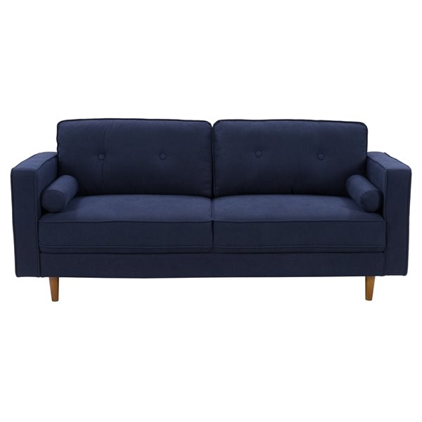 CorLiving Mulberry Modern Navy Blue Polyester Sofa