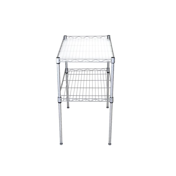 Mind Reader Stainless Steel Microwave Stand (21.12in x 13.25in x 30