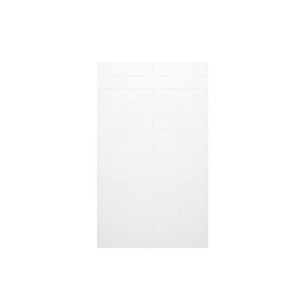 MAAX Denso Matte White 50-in x 84-in Shower Surround Back Wall Panel ...