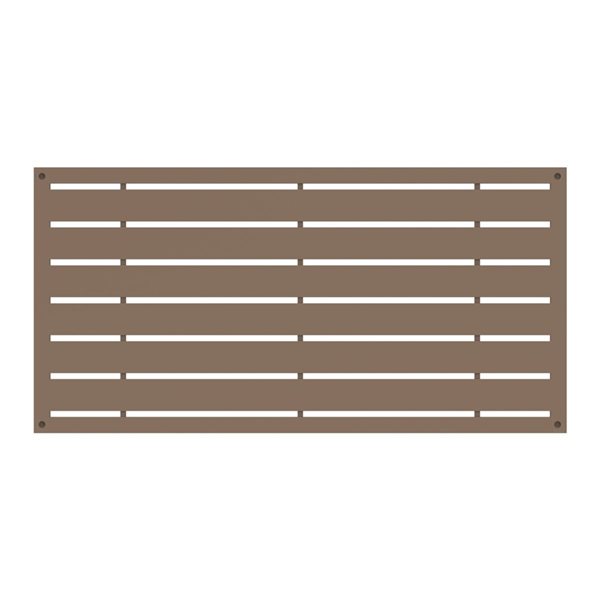 Panneau décoratif brun pâle Barrette en polypropylène de 0,3 po x 48 po x 24 po