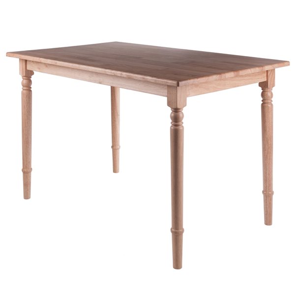 Winsome Wood Ravenna Rectangular Fixed Standard (30-in H) Wood Table and Base - Natural