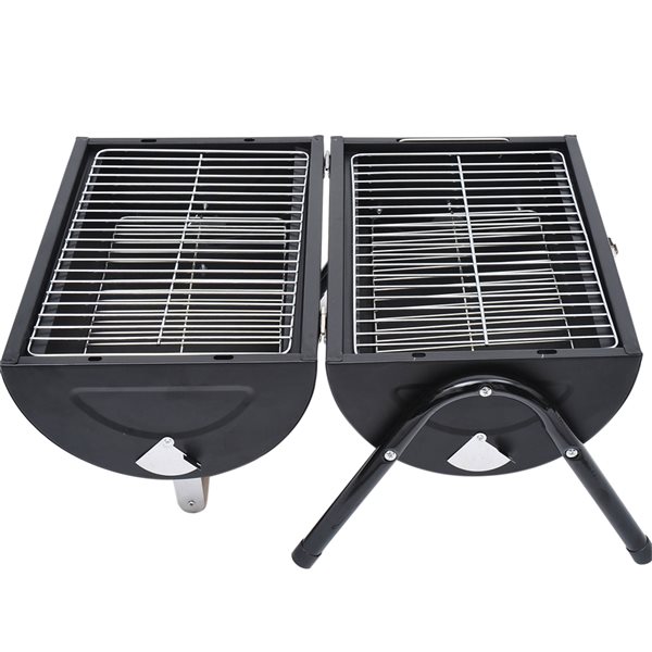 OUTSUNNY Outsunny Barbecue à charbon pliable portable BBQ grill