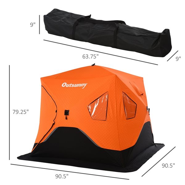 Tente de pêche sur glace Outsunny en Oxford pour 4 personnes AB1010 RénoDépôt Tente de pêche sur glace Outsunny en Oxford pour 4 personnes AB1010 RénoDépôt