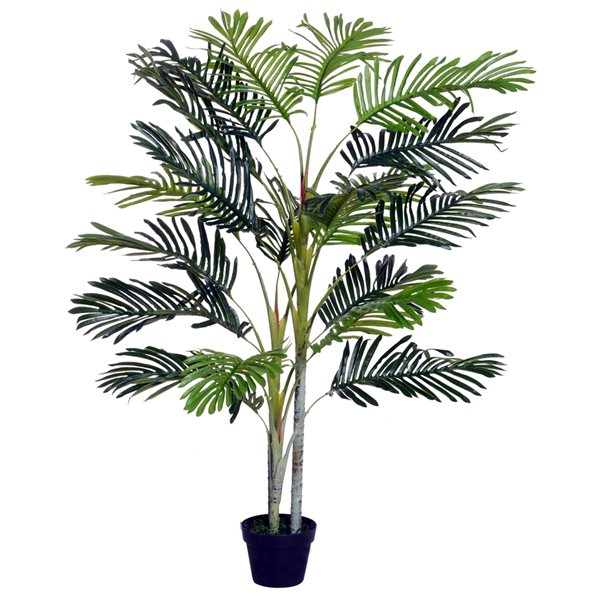 Outsunny 59-in Green Artificial Palm Tree