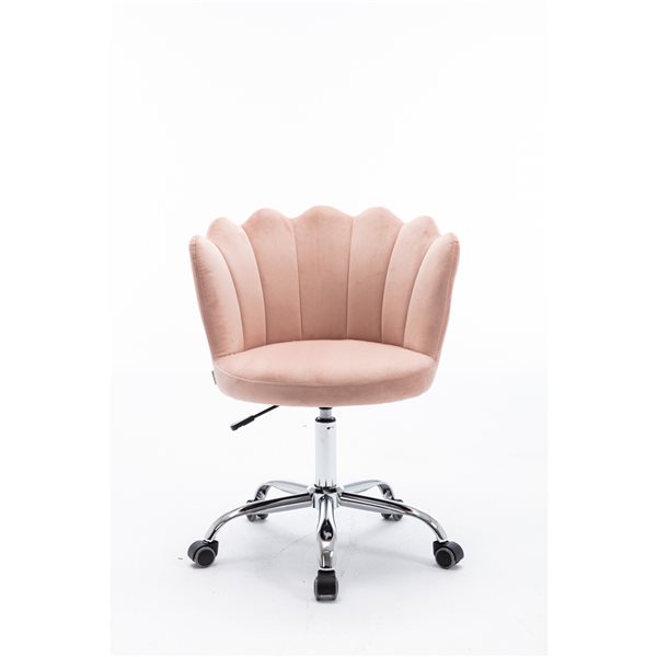 pink shell desk chair