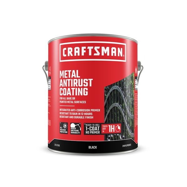 CRAFTSMAN 3.78-L Black Semi-Gloss Metal Antirust Coating