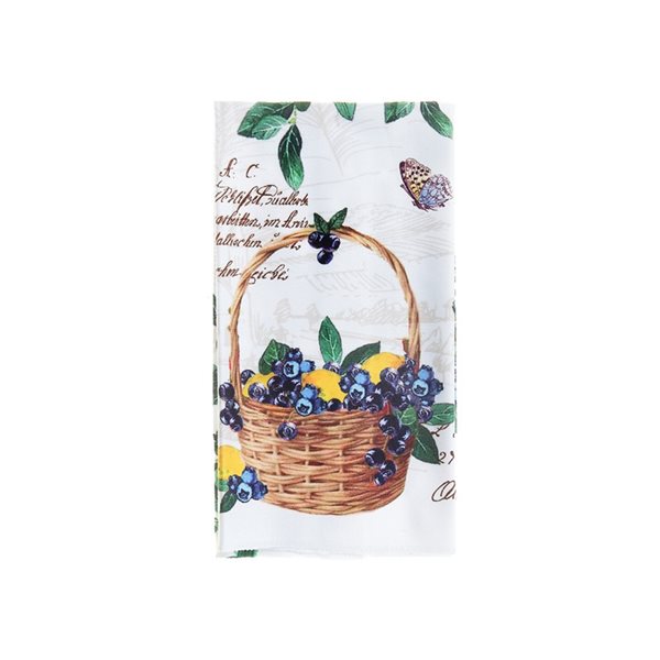 IH Casa Decor Multicoloured 25-in x 15-in Blueberries Fabric Kitchen Towels - Set of 3