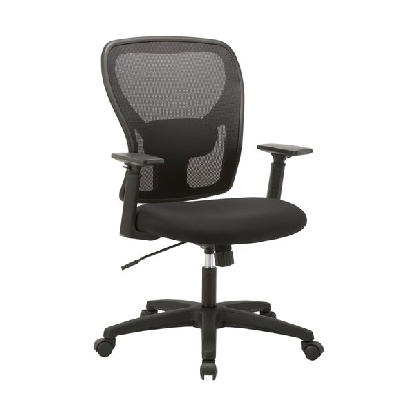 TygerClaw Black Mesh HighBack Swivel Office Chair with Adjustable