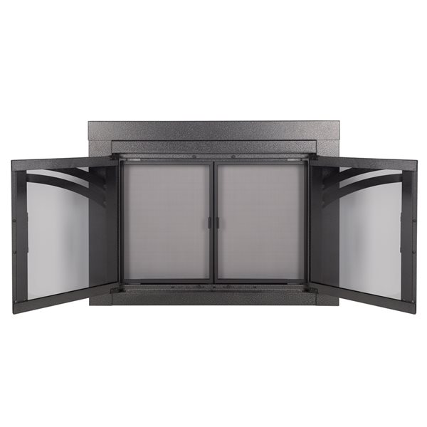 IMPERIAL Pare-mur pour foyer 36 po l. x 52 po H. en acier fini galet noir  BM0131RC