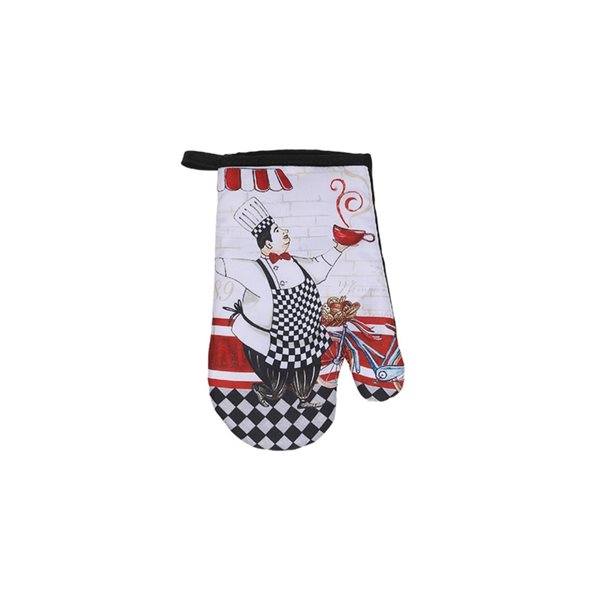 IH Casa Decor Black and White Oven Mitts - Set of 4